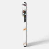Coques Case-Mate iPhone Marbre blanc de luxe texture or et gris accents (Verso / Gauche)