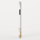 Coques Case-Mate iPhone Marbre blanc Doux Avec Or Et Gris (Dos/Droite)