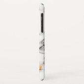 Coques Case-Mate iPhone Marbre blanc Doux Avec Or Et Gris (Dos/Gauche)
