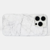 Coques Case-Mate iPhone Marbre Blanc Élégant (Verso (horizontal))
