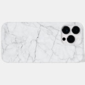 Coques Case-Mate iPhone Marbre Blanc Élégant (Verso (horizontal))
