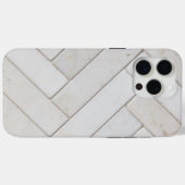 Coques Case-Mate iPhone Marbre Blanc Élégant (Verso (horizontal))