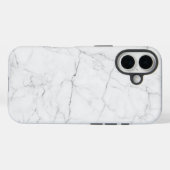 Coques Case-Mate iPhone Marbre blanc élégant (Verso (horizontal))
