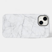 Coques Case-Mate iPhone Marbre Blanc Élégant (Verso (horizontal))
