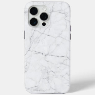 Coque iPhone 15 Pro Max Marbre Blanc Élégant