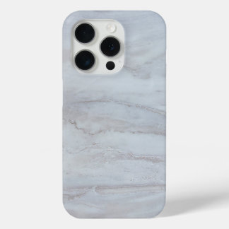 Coque iPhone 15 Pro Marbre Blanc Élégant