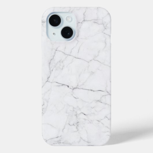 Coques Case-Mate iPhone Marbre blanc élégant (Verso)