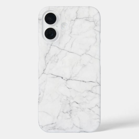 Coques Case-Mate iPhone Marbre blanc élégant (Verso)