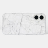 Coques Case-Mate iPhone Marbre blanc élégant (Verso (horizontal))