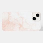 Coques Case-Mate iPhone Marbre blanc et doré moderne (Verso (horizontal))