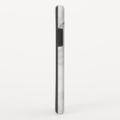 Coques Case-Mate iPhone Marbre blanc et gris (Dos/Droite)