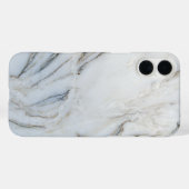 Coques Case-Mate iPhone Marbre blanc et noir (Verso (horizontal))