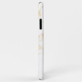 Coques Case-Mate iPhone Marbre blanc et or (Dos/Droite)
