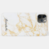 Coques Case-Mate iPhone Marbre blanc et or (Dos (Horizontal))