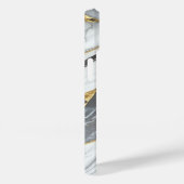 Coques Case-Mate iPhone Marbre blanc et or élégant (Verso / Droite)