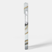 Coques Case-Mate iPhone Marbre blanc et or élégant (Verso / Gauche)