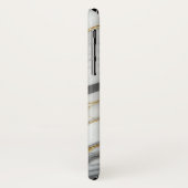 Coques Case-Mate iPhone Marbre blanc et or élégant (Dos/Gauche)