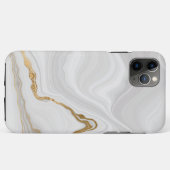 Coques Case-Mate iPhone Marbre blanc et or élégant (Dos (Horizontal))