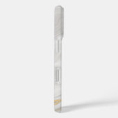 Coques Case-Mate iPhone Marbre blanc et or élégant (Verso / Droite)