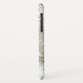 Coques Case-Mate iPhone Marbre blanc et or Elégant impression moderne (Dos/Gauche)