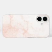 Coques Case-Mate iPhone Marbre blanc et or moderne (Verso (horizontal))