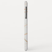 Coques Case-Mate iPhone Marbre Blanc Et Orange (Dos/Gauche)