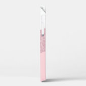 Coques Case-Mate iPhone Marbre blanc et parties scintillant or rose modern (Verso / Gauche)