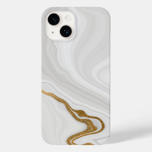 Coques Case-Mate iPhone Marbre blanc gris Motif iPhone / Android (Verso)