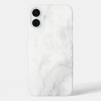 Coques iPhone 16 Plus Marbre Blanc Moderne