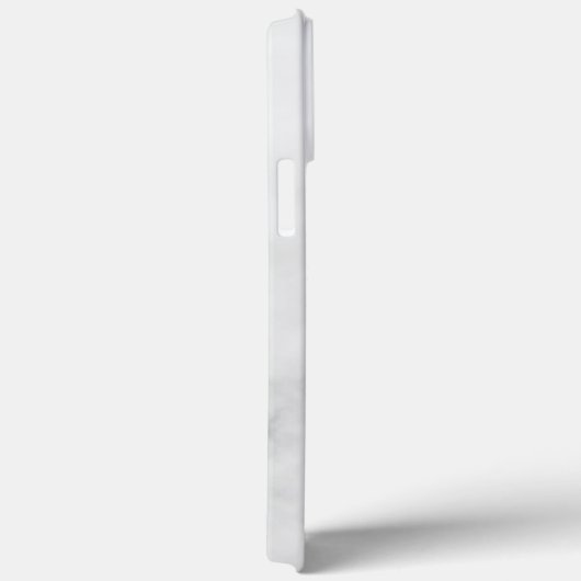 Coques Case-Mate iPhone Marbre blanc Monogramme personnalisé et nom (Verso / Droite)