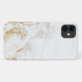 Coques Case-Mate iPhone marbre blanc or moderne Coque-Mate à peine Là (Dos (Horizontal))