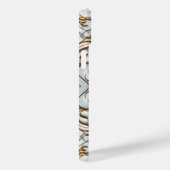 Coques Case-Mate iPhone Marbre blanc or rose Glam luxueux (Verso / Droite)