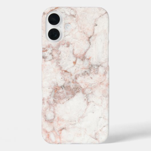 Coques Case-Mate iPhone Marbre blanc rose (Verso)