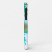 Coques Case-Mate iPhone Marbre bleu (Dos/Gauche)