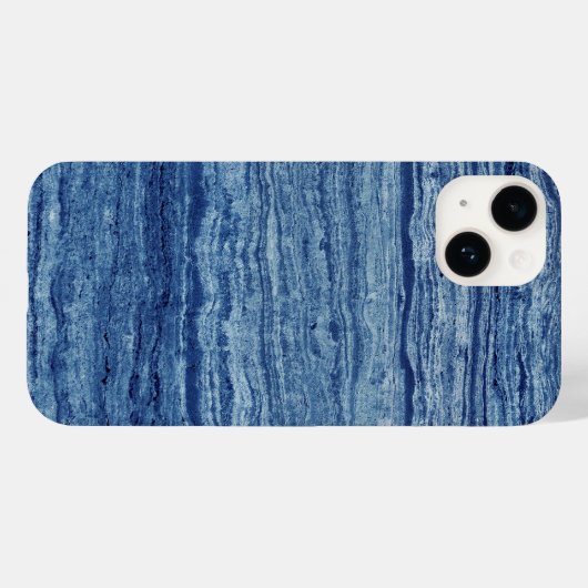 Coques Case-Mate iPhone Marbre bleu (Verso (horizontal))