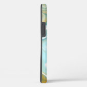 Coques Case-Mate iPhone Marbre bleu de l'océan Brown sablonneux (Verso / Droite)