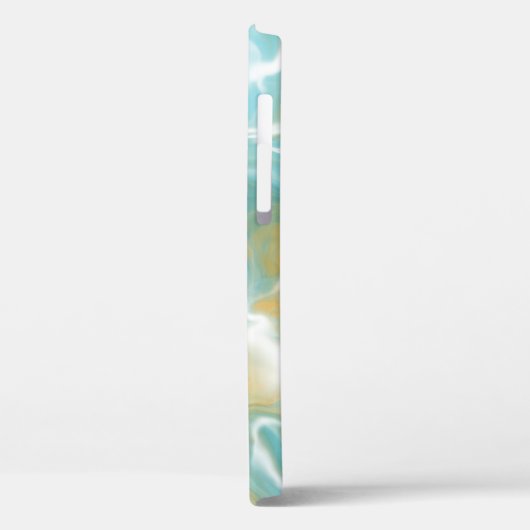 Coques Case-Mate iPhone Marbre bleu de l'océan Brown sablonneux (Verso / Gauche)