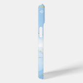 Coques Case-Mate iPhone Marbre Bleu Élégant (Verso / Droite)