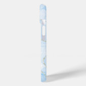 Coques Case-Mate iPhone Marbre Bleu Élégant (Verso / Gauche)