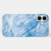 Coques Case-Mate iPhone Marbre Bleu Élégant (Verso (horizontal))