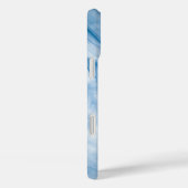Coques Case-Mate iPhone Marbre Bleu Élégant (Verso / Droite)