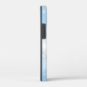 Coques Case-Mate iPhone Marbre Bleu Élégant (Verso / Droite)
