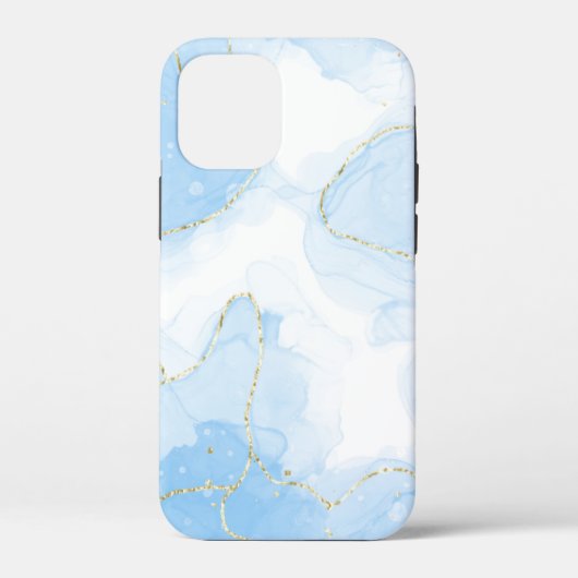 Coques Case-Mate iPhone Marbre Bleu Élégant (Verso)