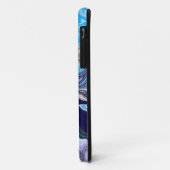 Coques Case-Mate iPhone Marbre bleu Fluide Art (Dos/Gauche)