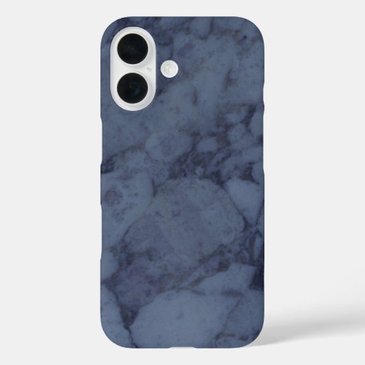 Coques Case-Mate iPhone Marbre bleu foncé (Verso)