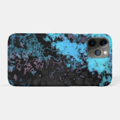 Coques Case-Mate iPhone Marbre bleu, gris et violet Abstrait (Dos (Horizontal))