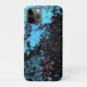 Coques Case-Mate iPhone Marbre bleu, gris et violet Abstrait (Dos)