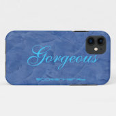 Coques Case-Mate iPhone Marbre Bleu Magnifique (Dos (Horizontal))