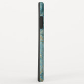 Coques Case-Mate iPhone Marbre bleu or (Dos/Droite)