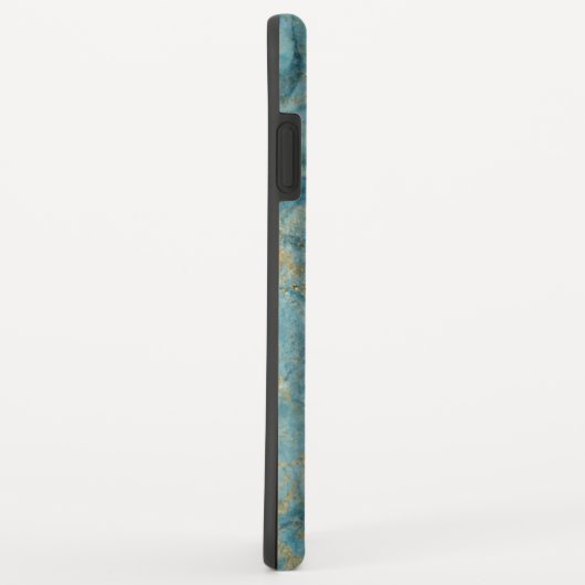 Coques Case-Mate iPhone Marbre bleu or (Dos/Droite)